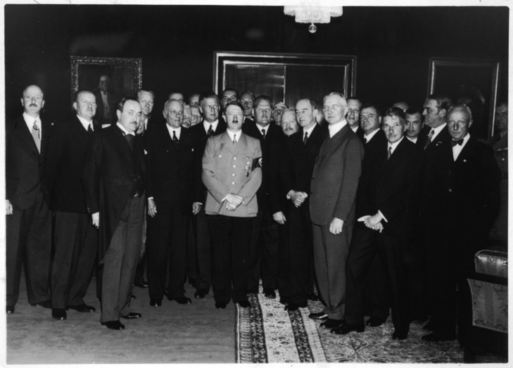 Adolf Hitler Plusieurs Principaux Industriels Allemands Comme Dessus 16 1937 0 729 523